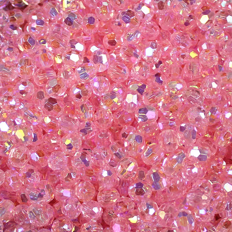 Acrylic Beads 500 Pcs 6/8/10mm for Fashion Jewelry DIY