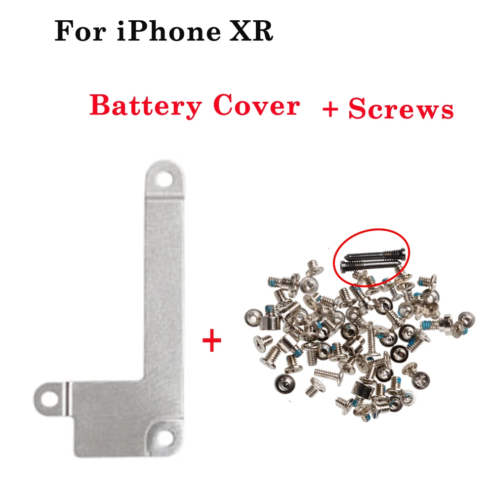 Enhanced Battery LCD Flex Cable Cover with Complete Screw Set and Internal Metal Bracket Clip Holder