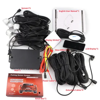 Retromarcia del Radar dell'auto parcheggio retromarcia dell'automobile Radar di retromarcia rilevatore di Monitor veicolo Parktronic parcheggio 8 sensori di Backup 4 Retromarcia del Radar dell'auto parcheggio retromarcia dell'automobile Radar di retromarcia rilevatore di Monitor veicolo Parktronic parcheggio 8 sensori di Backup - Retromarcia del Radar dell auto parcheggio retromarcia dell automobile Radar di retromarcia rilevatore di Monitor