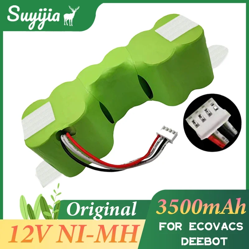 New 12V DE55 NI-MH Battery Replacement for Ecovacs Deebot DE5G DD35 DG710 DM88 for Deebot 610 901 902 Robot Cleaner Battery Pack