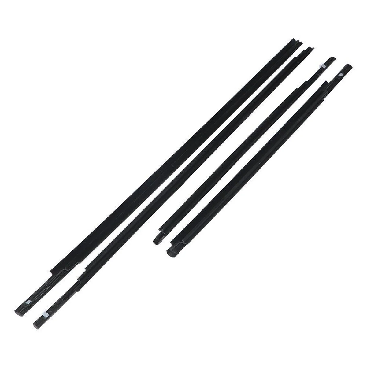 4PCS Window Weatherstrip Molding Car Outer Windows Rubber Waterproof Pressure Strip Sealing Belt For Toyota Yaris Sedan 2007-