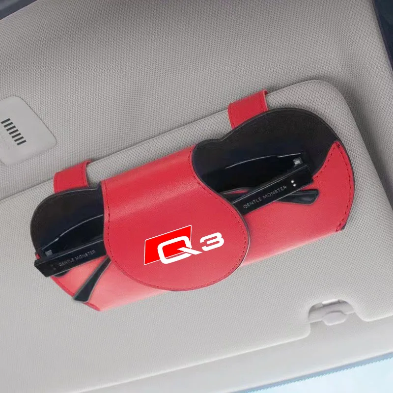 

Car Sun Visor Storage Box Storage Bag Glasses Sunglasses Case Holder for A1 A3 A4 A5 A6 A7 A8 Q3 Q5 Q7 Q8 Car Accessories