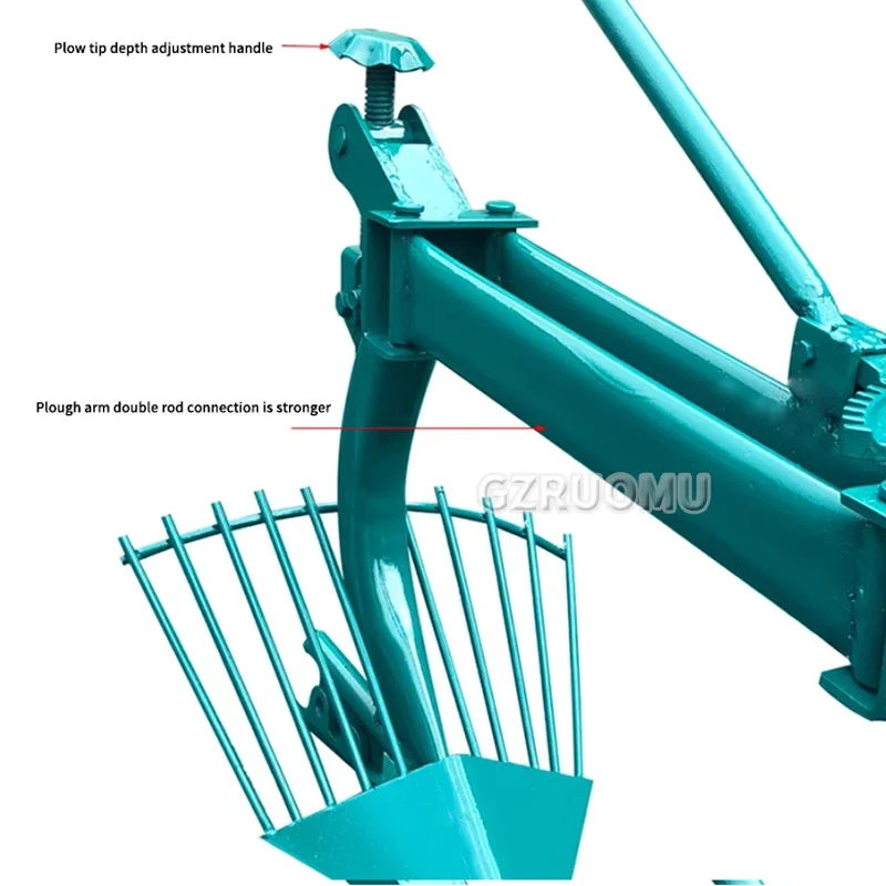 Micro Tiller Walking Tractor Sweet Potato Harvest Plow Potato Harvest Plow Agricultural Trenching Machine Plowing Accessories 5