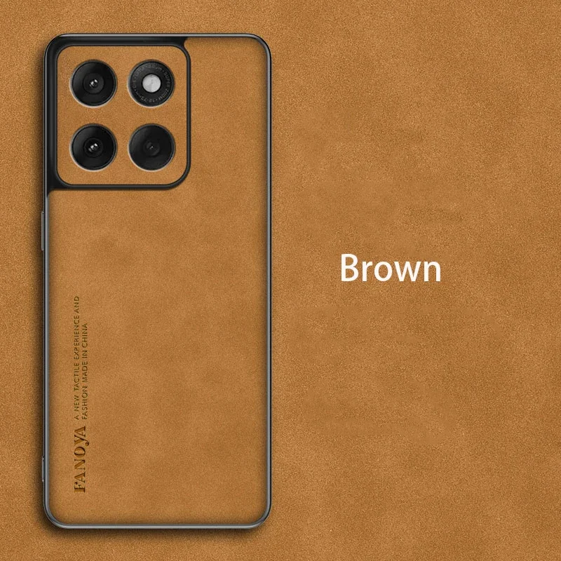 Deluxe Sheepskin Leather Silicone Phone Case Cover with Bumper Protection