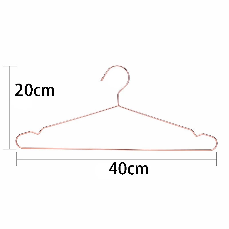 10Pcs Rose Copper Gold Metal Clothes Shirts Hanger With Groove, Heavy Duty Strong Coats Hanger, Suit Hanger Rose Gold 5