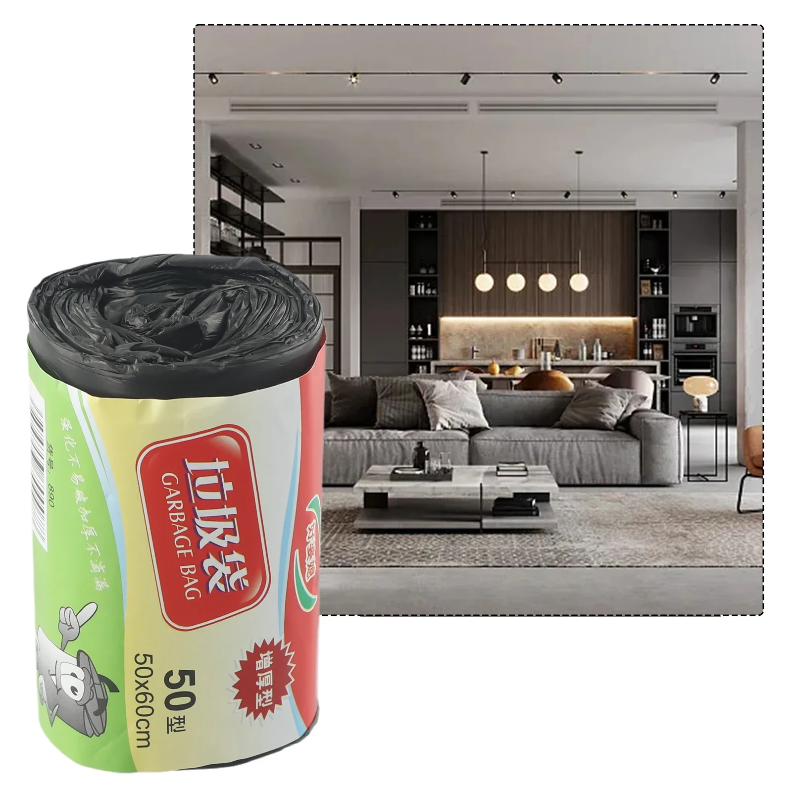 Durable Garbage Bag Trash Bag Set 40g 50X60CM Kitchen Supplies