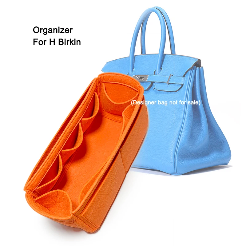 Fits For H Bir Kins 25 30 35 Insert Bags Organizer Makeup Handbag Organize Portable Cosmetic Base Shaper For Women Handbag