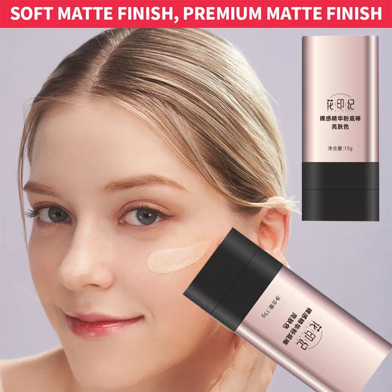 2 In 1 Matte Eraser Foundation Cream Stick Multi-use Full Coverage Waterproof Oil-control Face Base Makeup Flawless Cosmetics 4