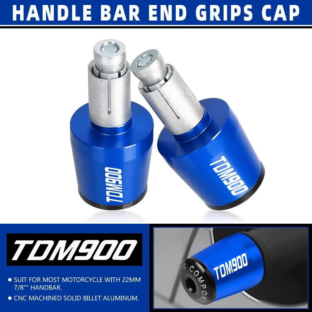 

For Yamaha TDM900 TDM 900 2002-2011 2003 2004 Motorcycle Handle Bar Ends Weight Handlebar Grips Caps Anti Vibration Silder Plug