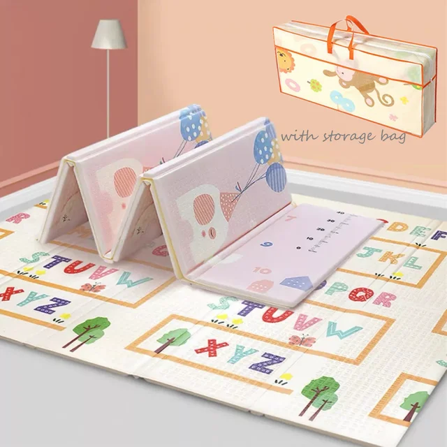 1CM/1.5CM Thick Foldable Cartoon Baby Play Mat Xpe Puzzle Children's Mat High Quality Baby Climbing Pad Kids Rug Baby Games Mats 1