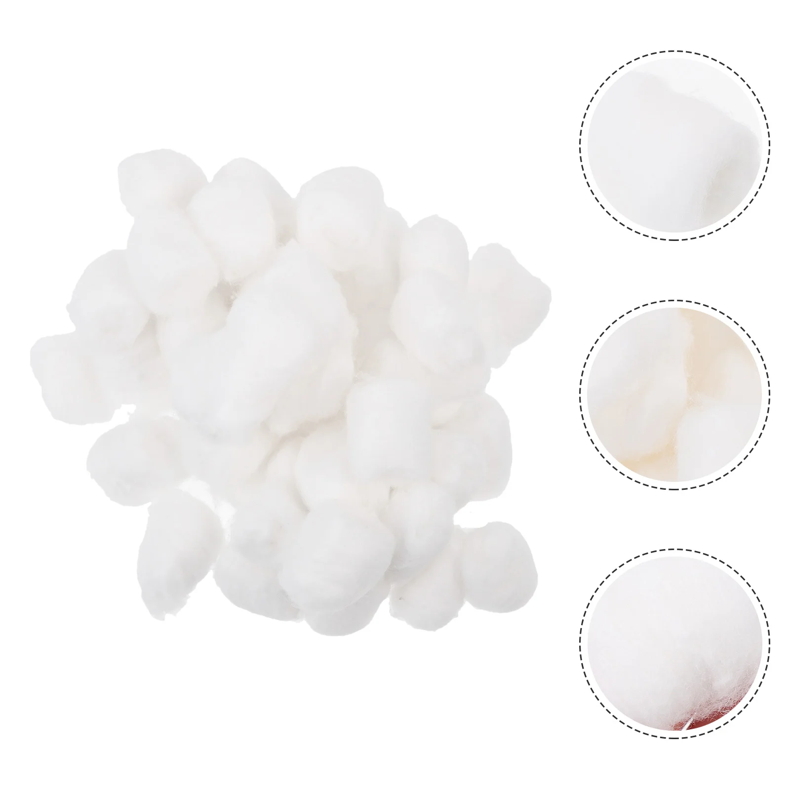300 Pcs Organic Cotton Balls Salon for Nail Polish Remover Makeup Pure Dedicated 5