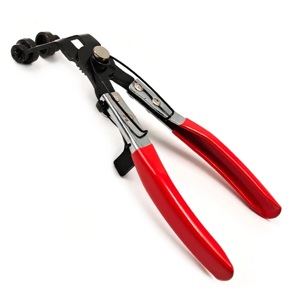 

Hose Clamp Plier Car Water Pipe Pliers Fuel Coolant Clip Swivel Jaw Locking Hose Plier for Auto Repair with Locking Ratchet