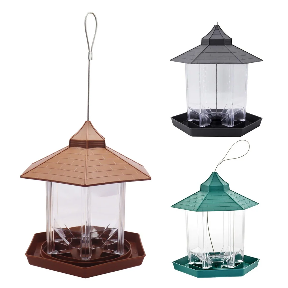 Hanging Waterproof Outdoor Wild Bird Feeder with Hang Rope bird feeder