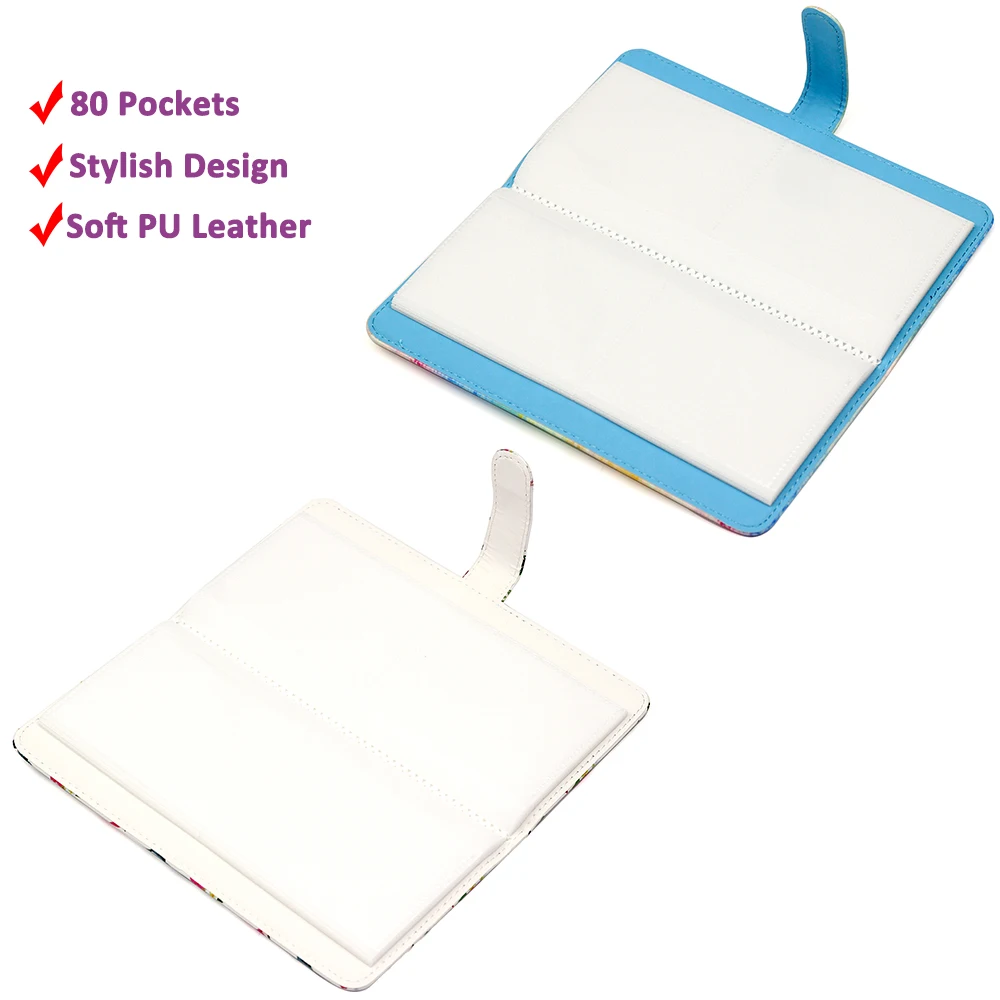 New Soft PU Leather 80 Pockets Photo Album Storage Book For Fujifilm Instax Square SQ1 SQ6 SQ10 SQ20 SP-3 Printer Films Paper