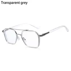 Enhanced Comfort Polygon Eyewear with UV and Blue Light Protection (Transparent grey)