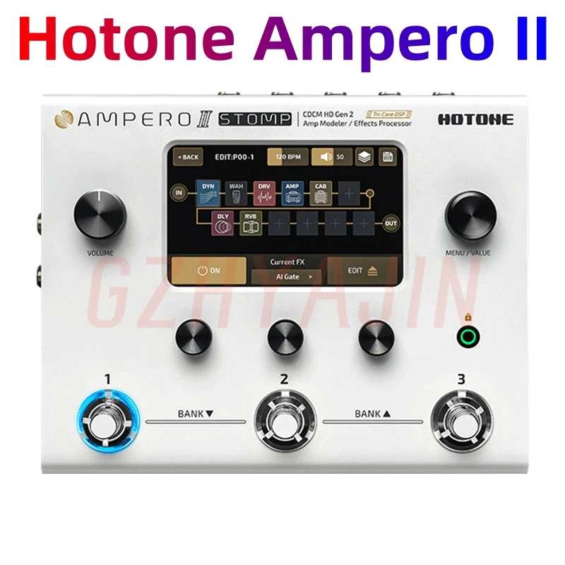 Nuovo Processore A Pedale Multieffetto Hotone Amplero Ii Stomp Originale Mp-300