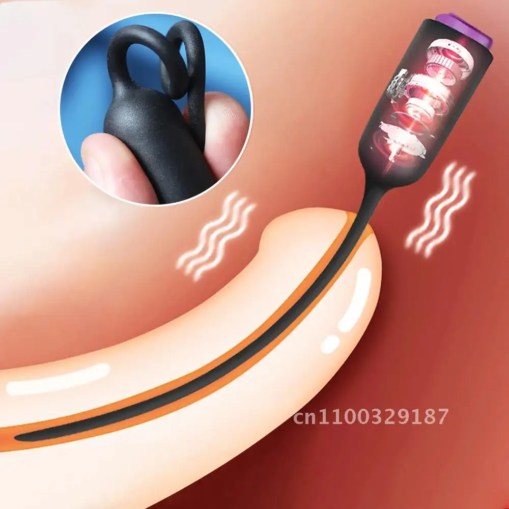 Urethral Vibrator Catheter Penis Plug Dilator Horse Eye Sticks Stimulator Male Masturbator Urethra Intimate Sex Toys Penis Plugs