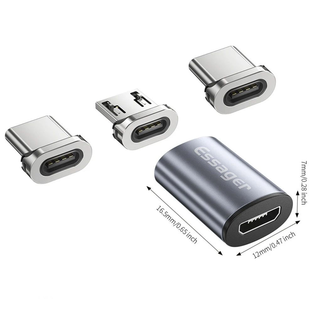 Магнитный кабель OTG, адаптер с Micro USB на Type C, зарядное ...