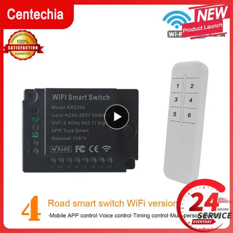 Tuya Smart Life Wifi Switch Relè Breaker Module Home Alexa Echo Voice Control Smart Lighting Timer Switch
