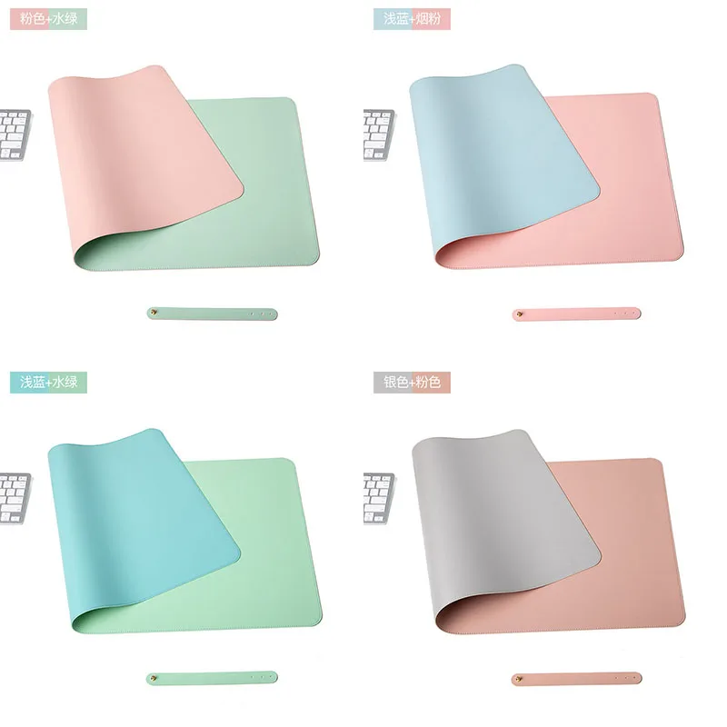 Double sided Large Mouse Pad PU Desk Pad Waterproof Leather Desk mat Protector Gaming Mouse Mat for Office Home cork mousepad mouse pad gaming mousepad computer desk mat