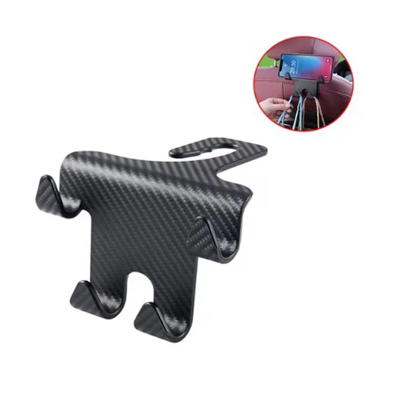 4Pcs Universal Auto Seat Headrest Hook Storage Hanger Car Vehicle Hooks Back Seat Organizer Holder Clip Car Interior Accessories