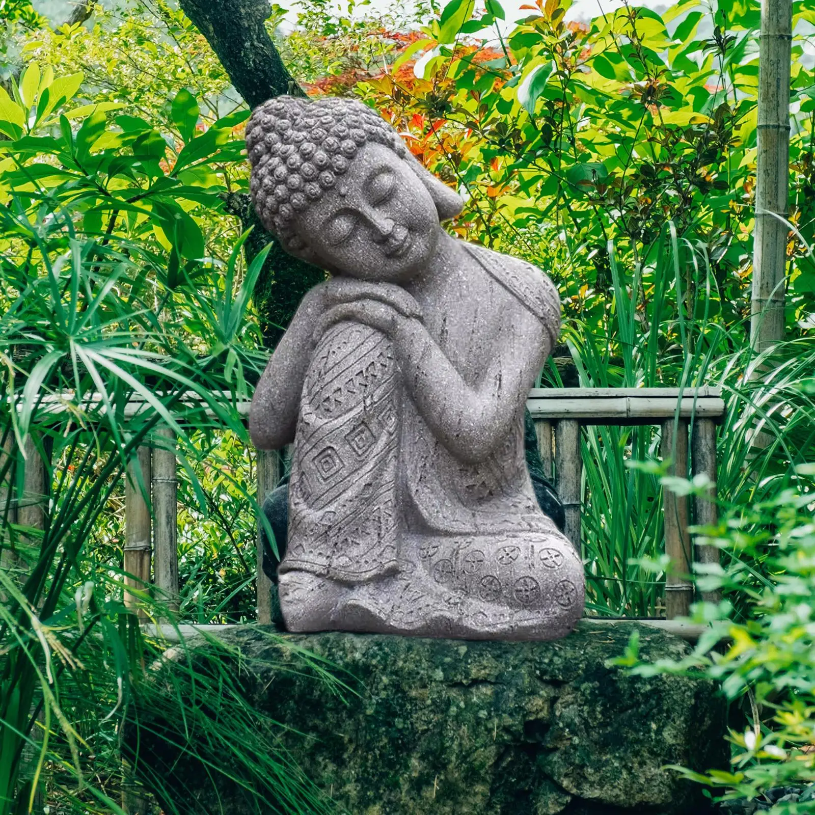 樹脂睡眠仏像クリエイティブ工芸家の装飾彫刻ギフト、幸運と縁起