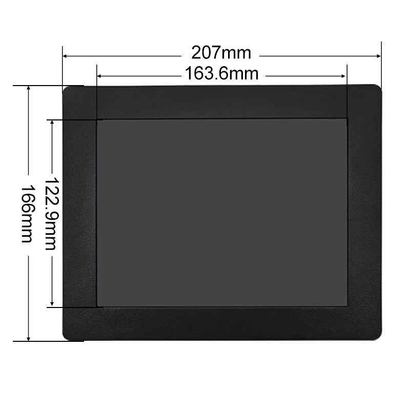  8 ġ 1024*768 HDMI VGA AV BNC  ġ ũ ݼ ̽ TFT Ӻ OEM ODM  LCD  B8009-QR