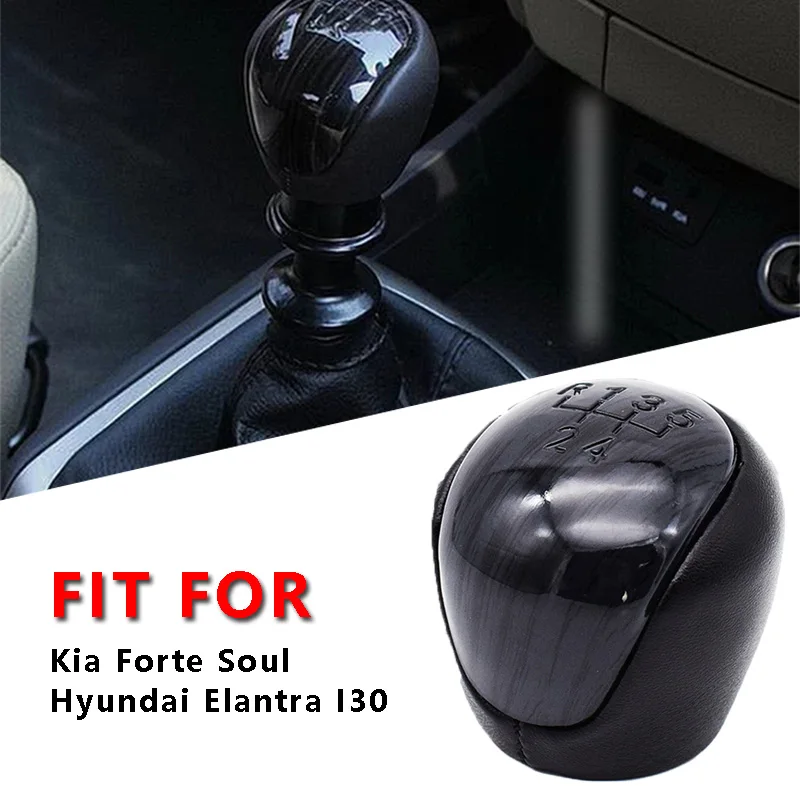 

Car Styling 5 Speed Manual Gear Shift Knob Shifter Lever Pen Head For Hyundai Elantra I30 For Kia Forte Soul