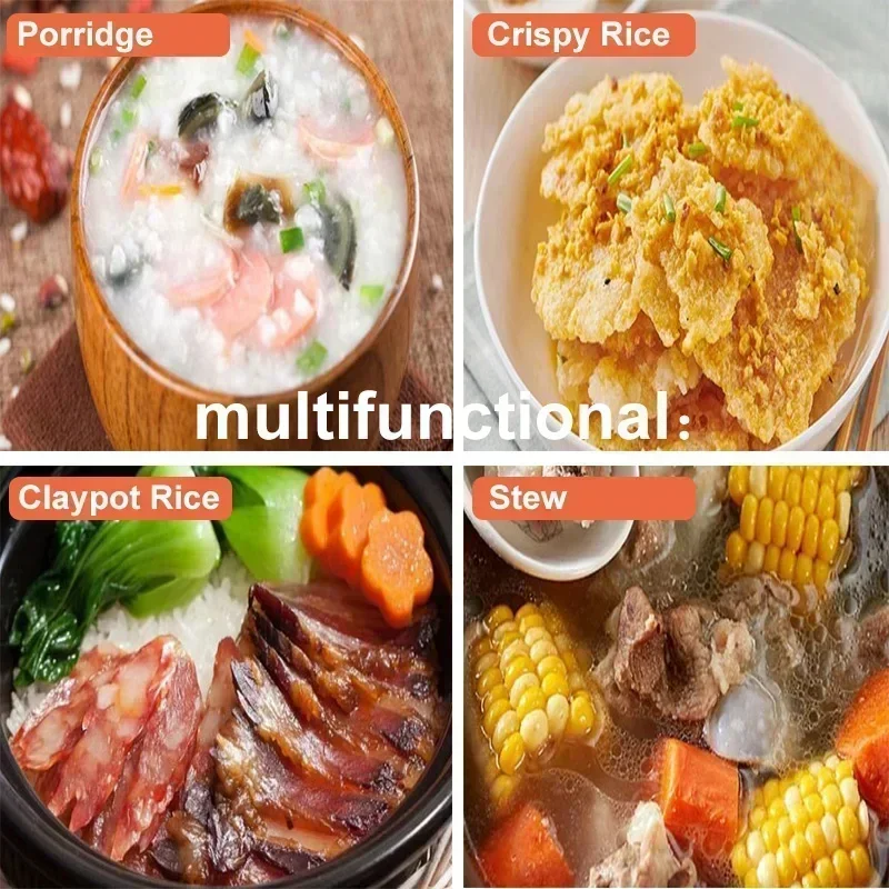 Rice Cooker Portable Multi-function Rice Cooker Non-stick Fully Automatic Kitchen Cooking Appliance 4