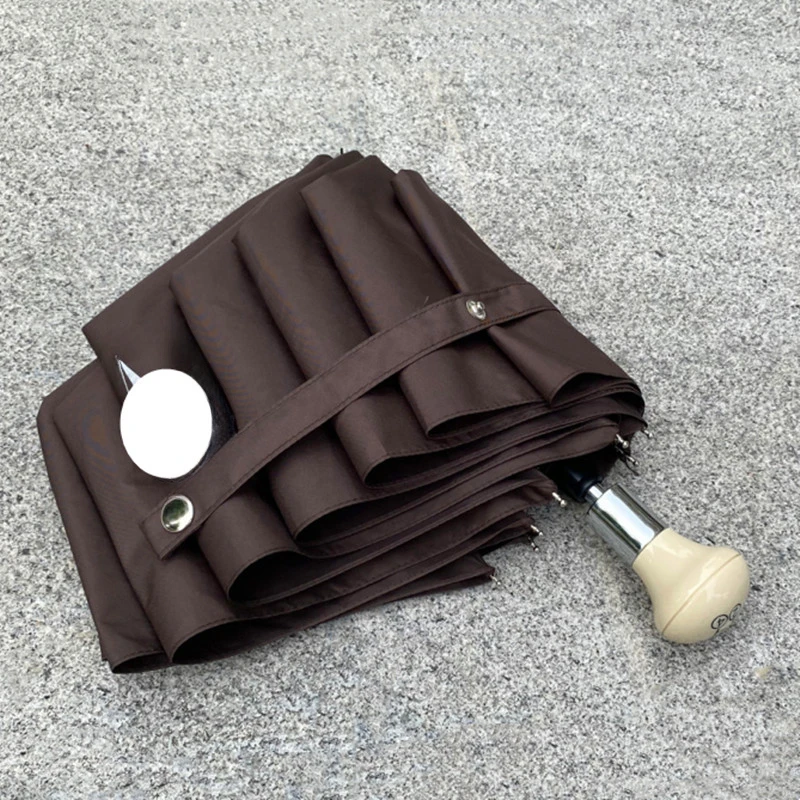 Car Umbrella Retro Shift Handle Design Folding Sun Protection Dual Purpose Short Handle For Mercedes-Benz car logo umbrella