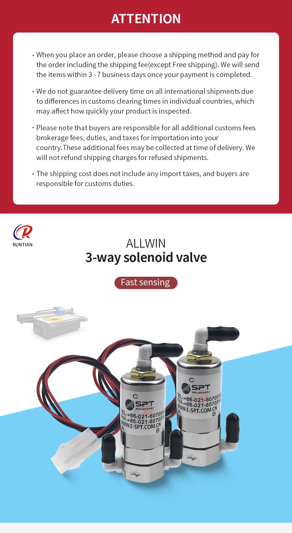 de allwin spt 24v 5.5w 8w curva