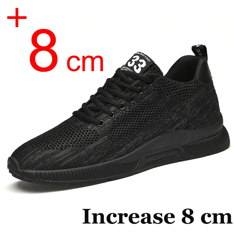 2025 Men Sneakers Elevator Shoes Hidden Heels Breathable Heightening Shoes For Men Increase Insole 6CM Sports Casua Shoes 48 1
