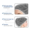 100 PCS Hair Caps 21 inch Disposable Non-woven Bouffant Hair Net Caps Elastic Head Cover Cap for Beauty Kitchen Food Salon Bath 2