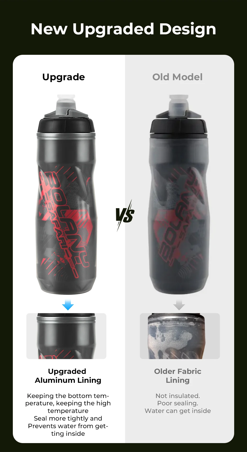 Description Picture 3 of itemBolany Bicycle Water Bottle 600ml Light Mountain Bottle PP5 Heat - And Ice-protected Outdoor Sports Cup Cycling Equipment