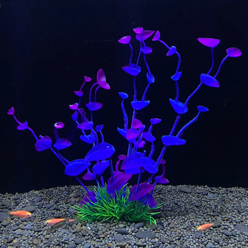1 PC Artificial Aquarium Plants Decor Grass Underwater Aquatic Plastic Plants Ornaments For Fish Tank Aquarium Decoration fish tank ornaments fish tank decorations aquarium ornaments artificial aquarium plants