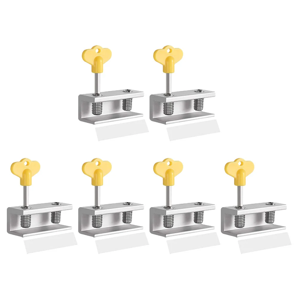

6pcs Sliding Window Locks Window Security Stoppers Door Locks Metal Window Stoppers