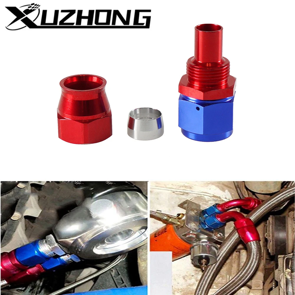 

AN4/6/8/10/12 Straight 0°/45°/90°/180° For Swivel PTFE Oil Fuel Line Hose End Fitting Reusable Hose End Fitting Adapter