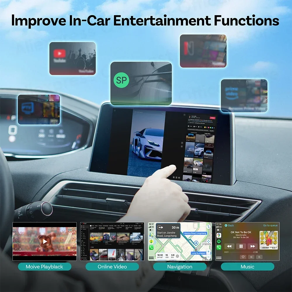 OTTOCAST Play2Video Express Ultra 3.0 Wireless CarPlay Android