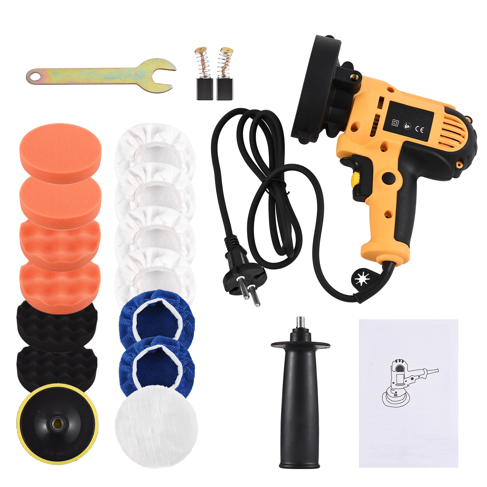 5 inch Electric Car Polisher Kit 700W Auto Car Buffer 600 3700RPM