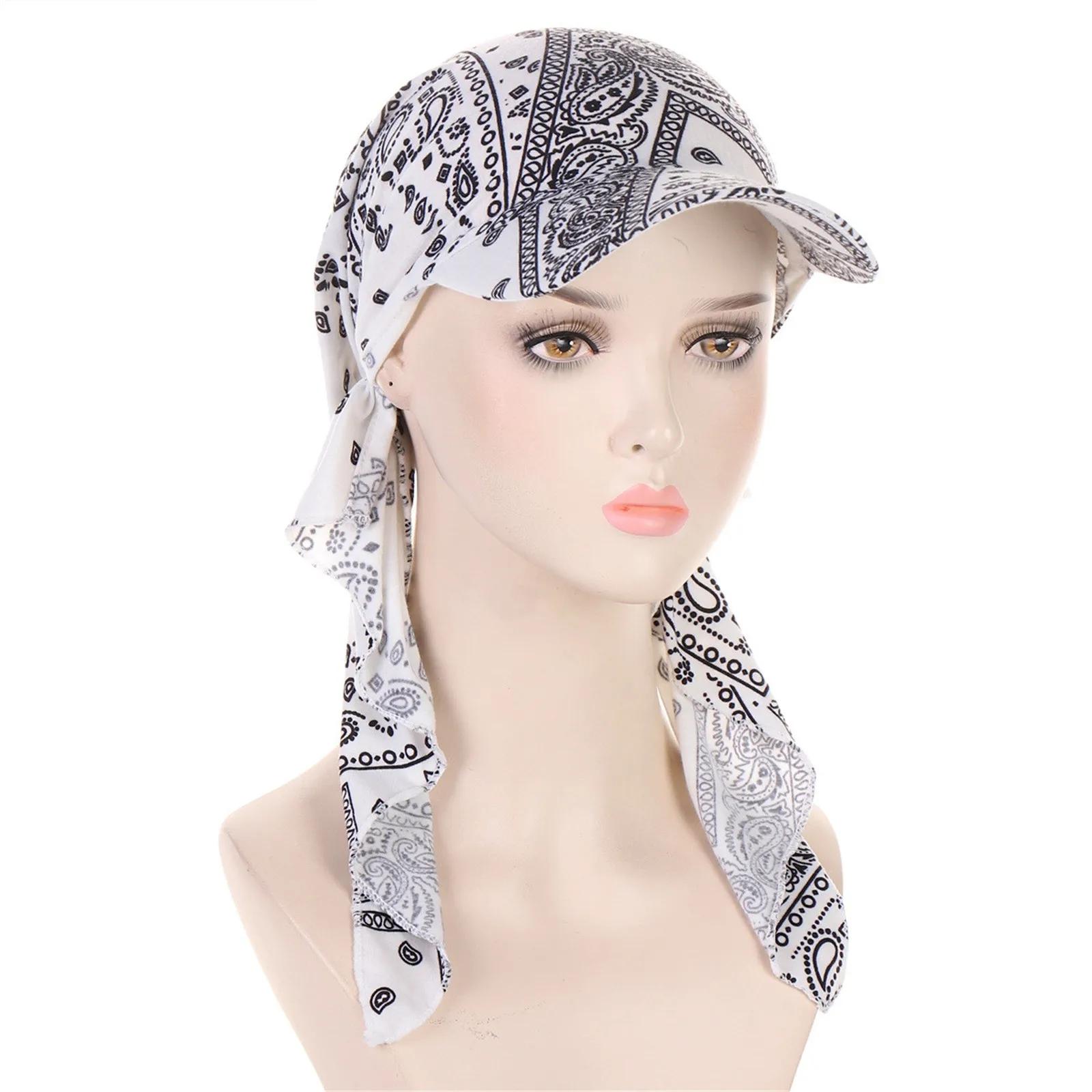 Ladies Hat Fashion Hijab Cap Floral Stretch Multicolor Muslim Hijab Cap Base Hat Mens Running Snap Back Trucker