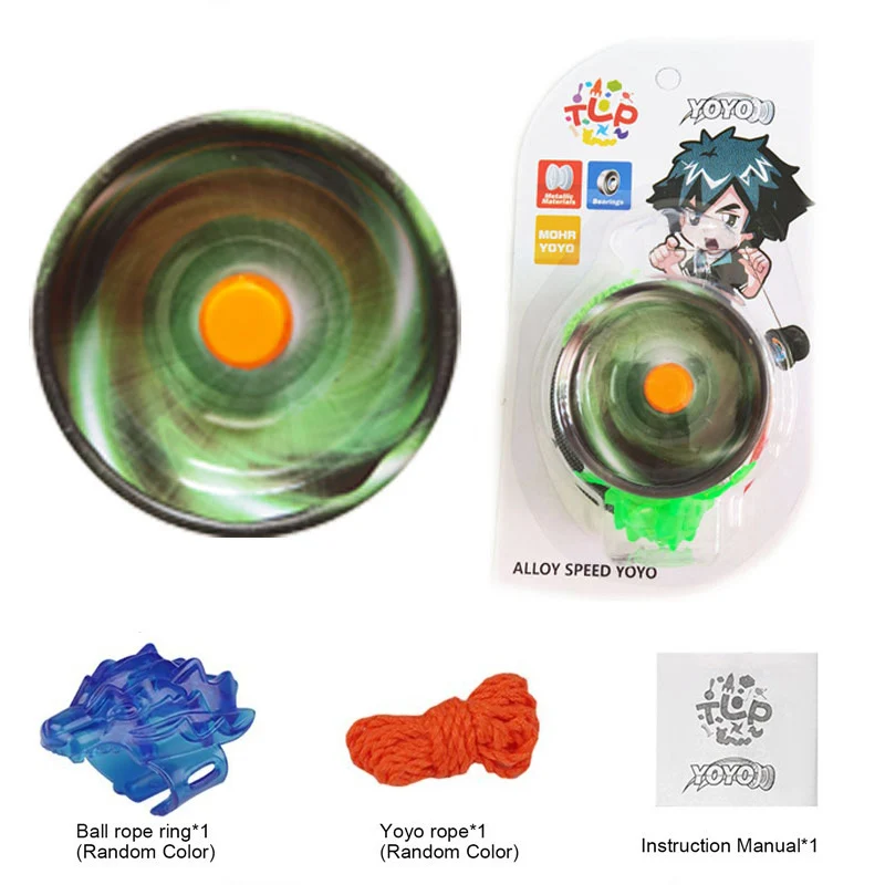 Yoyo Ball Yoyo String 1Pc Professional YoYo Aluminum Alloy String Trick Yo-Yo Ball Bearing Beginner Adult Kids Classic fashion interesting Toy