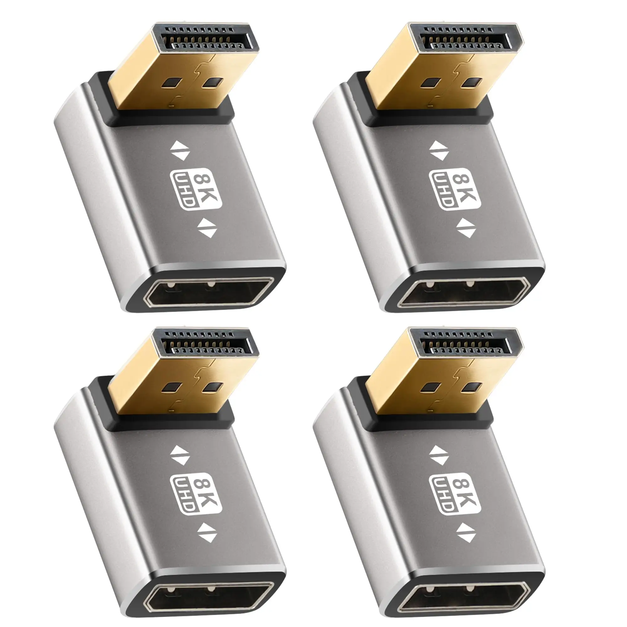 Gold-Plated Vertical Bend Adapter DP1.4 8K60Hz Monitor Computer ...
