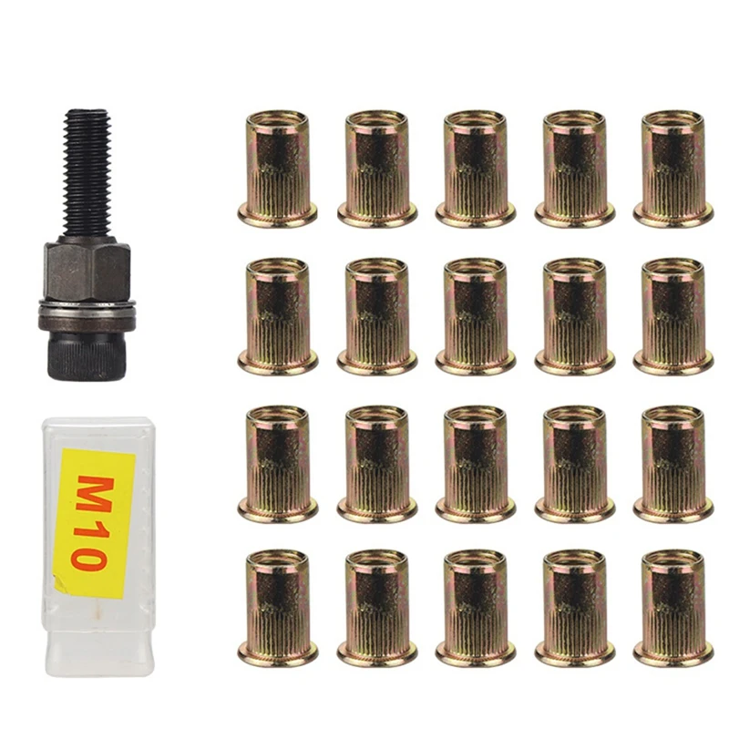 A69e21pcs Rivet Nut Tools Hand Rivet Nut Simple Installation Manual Riveter For Rivnuts Tools For Nuts