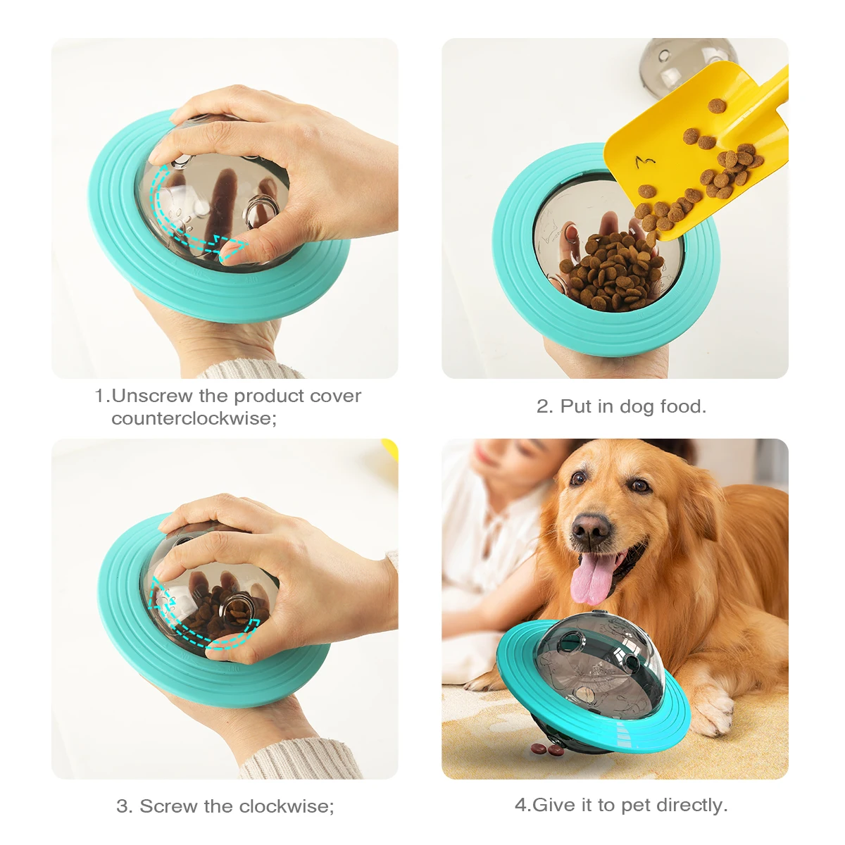 Treat Toy For Small Large Dogs Cat Food Dispensing Funny Interactive  Training Toy Puppy Slow Feed Pet Improve IQ - AliExpress