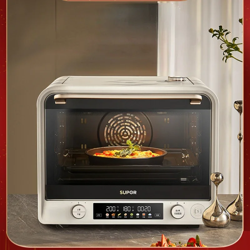 Electric Oven Air Fried Home Multi-Functional Cake Bread Large Capacity Last Machine  Small Appliances  Forno Pizza 2
