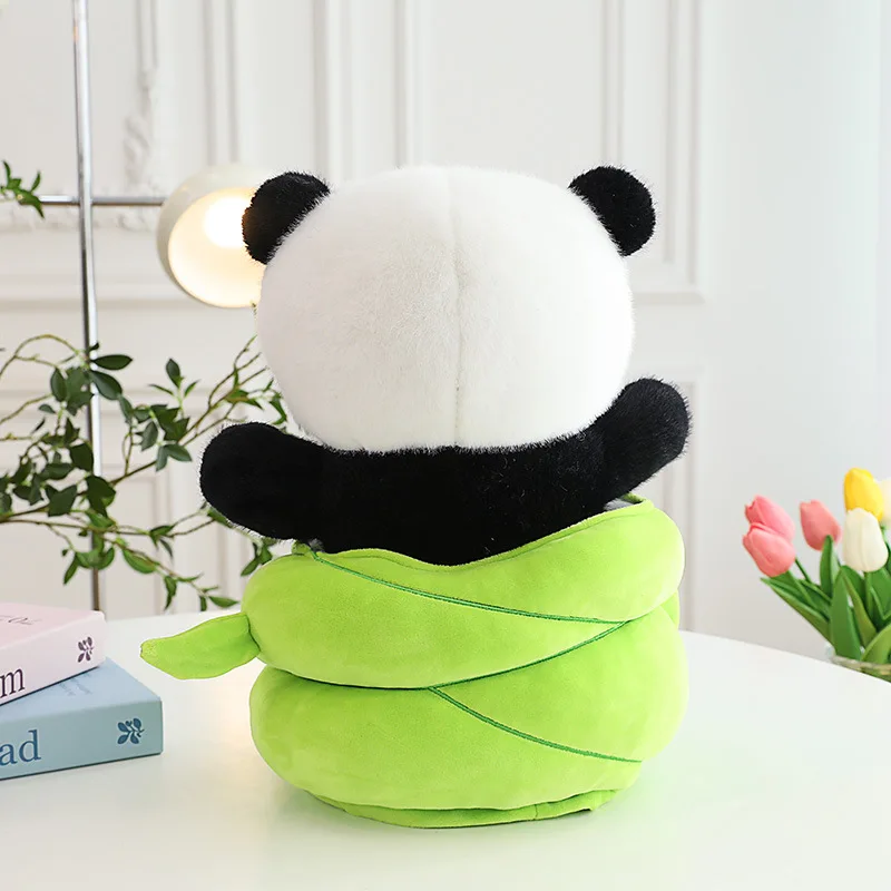 Cute Bamboo Panda Dinosaur Rabbit Plush Toy for Home Decoration Plush Toy Comfort Pillow Sleep Baby Plush Toy 5
