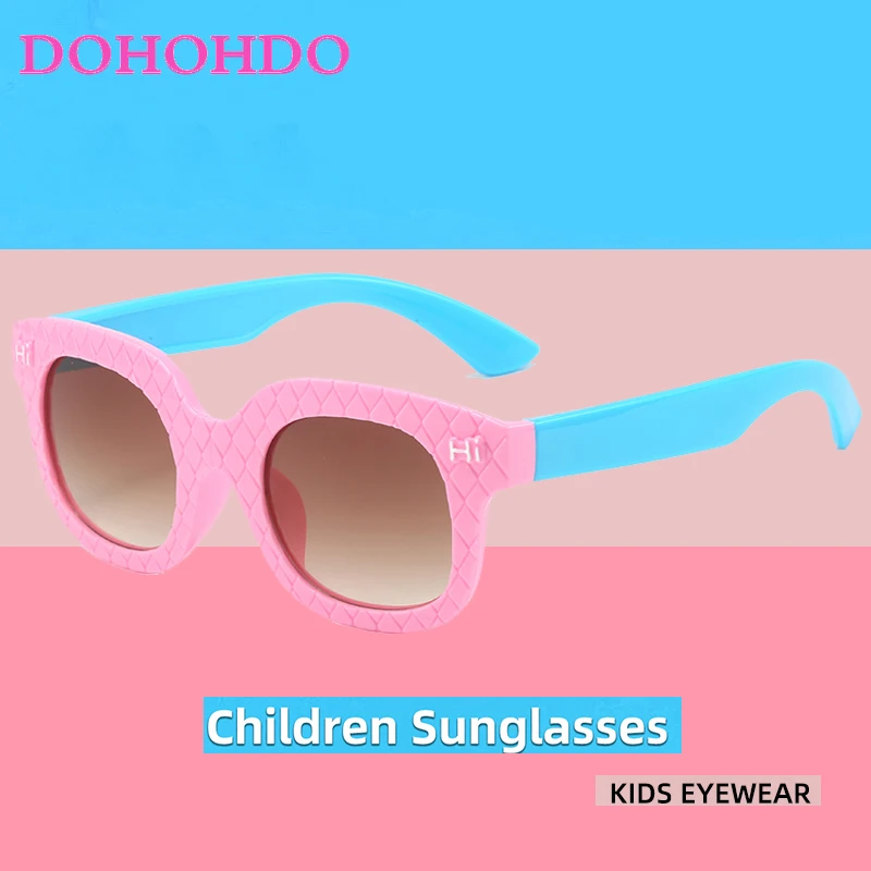 

DOHOHDO New Cool Sunglasses For Kids Brand Design Sun Glasses For Children Boys Girls Sunglass UV 400 Protection Cat Eye Oculos