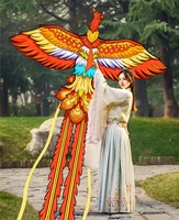 Free Shipping Phoenix kites flying butterfly kites surf outdoor toys for children kites string line folding kite parachute koi 2