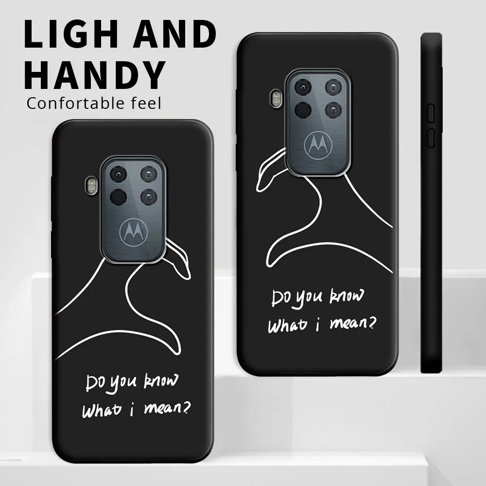 Shockproof Silicone TPU Phone Case - Durable Back Cover for Motorola Moto One Series