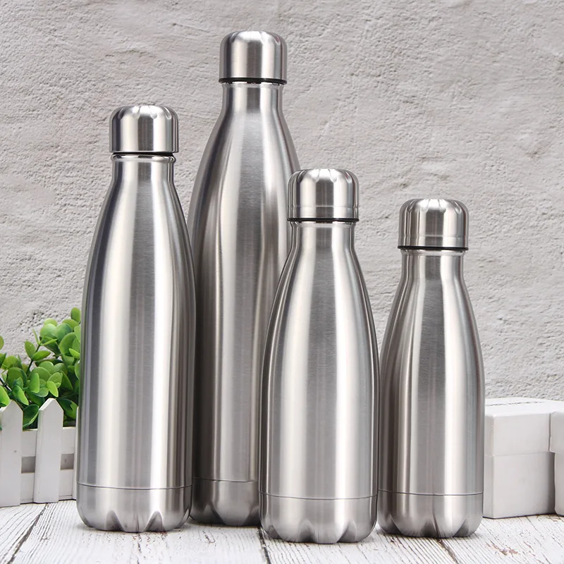 Stainless Steel Water Bottle 1 Liter Free Shipping Items, Drink Bottle for Sport Travel Cups, 500 750 1000ml Water Bottles - Image 4